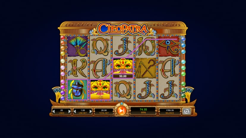 Linie wypłat dla Cleopatra slot