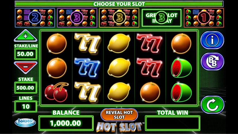 Hot Slot gameplay