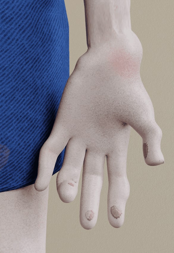 Ręce przyszłego gracza