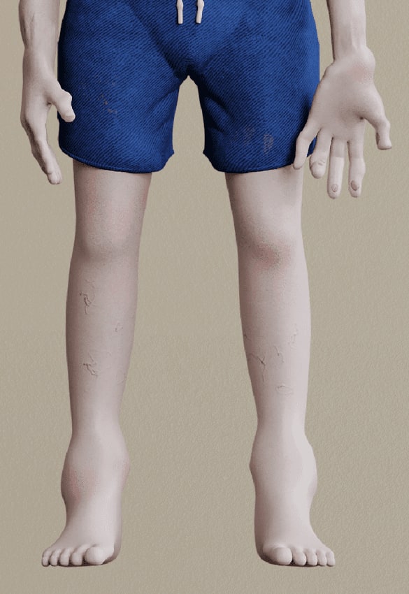 Nogi przyszłego gracza