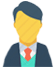man in smoking icon