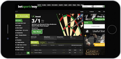 Zrzut ekranu Betway Sports na urządzeniu iPhone