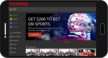 Bodog Sports screenshot na urządzeniu z systemem Android