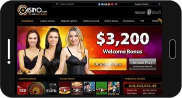 Casino.com zrzut ekranu na urządzeniu z systemem Android