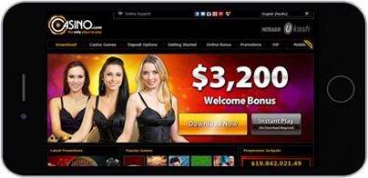 Casino.com zrzut ekranu na urządzeniu iPhone