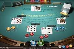 Podgląd widoku stołu Blackjacka