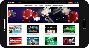 Zrzut ekranu Full Tilt na urządzeniu z systemem Android