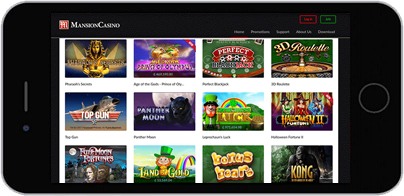 Mansion Casino zrzut ekranu na urządzeniu iPhone