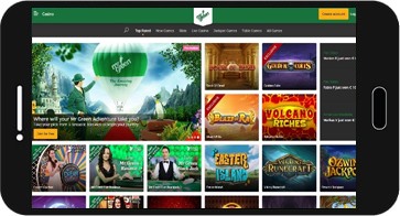 Mr Green zrzut ekranu na urządzeniu z systemem Android