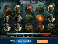 Zapowiedź automatu Jurassic Park