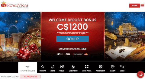 Zrzut ekranu Royal Vegas