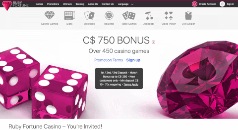 Zrzut ekranu Ruby Fortune