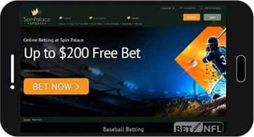 Spin Palace Sports zrzut ekranu na urządzeniu z systemem Android