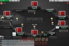 Podgląd stołu pokerowego w grze